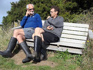 Botanists Neil and Brian in contemplation!